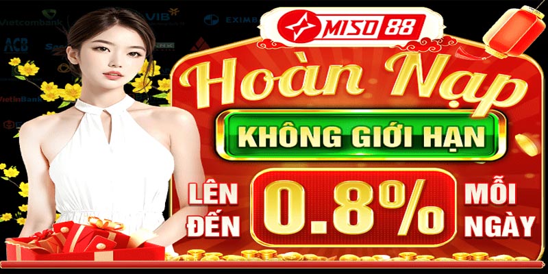 Tặng thưởng 100% khi đăng ký sảnh Casino Miso88 